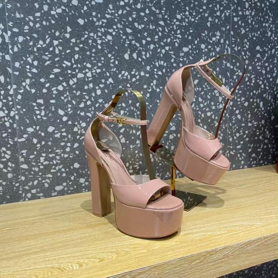 TAN-GO PLATFORM SANDAL IN PATENT LEATHER 115MM
