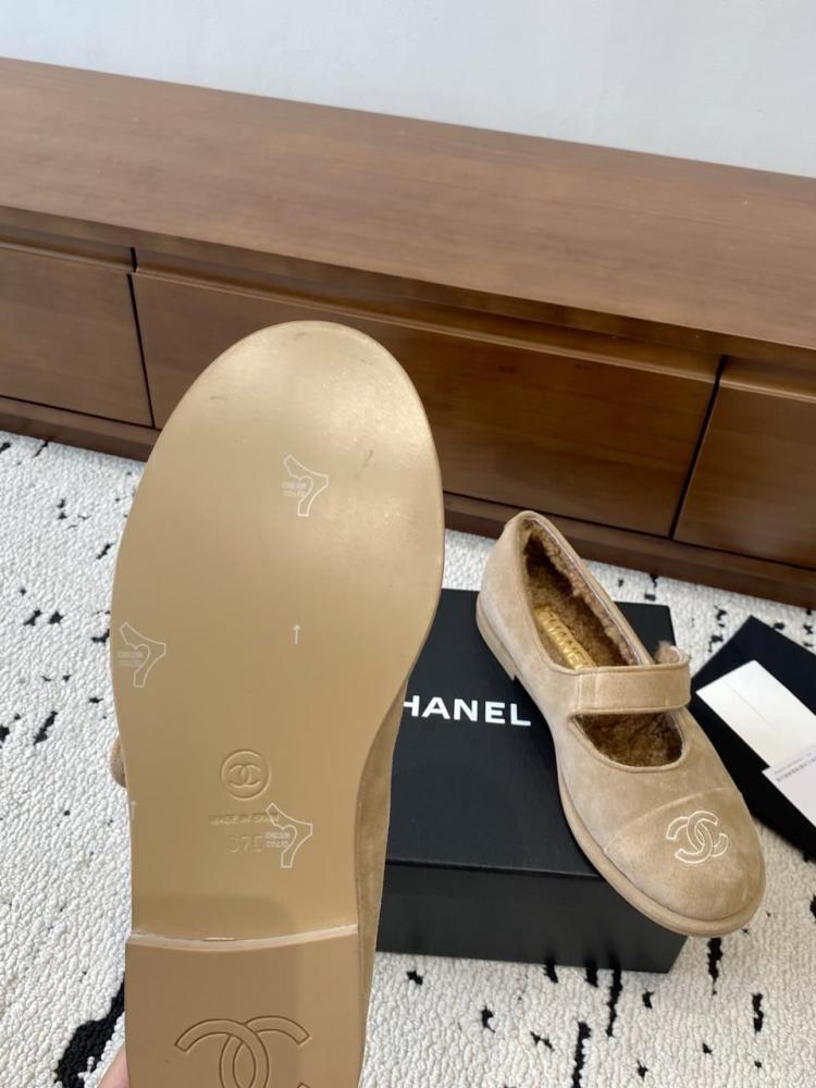 SUEDE SHEARLING MARY JANES