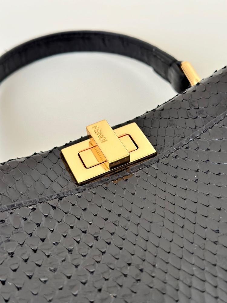 Fendi Peekaboo ISeeU Petite Bag, Python