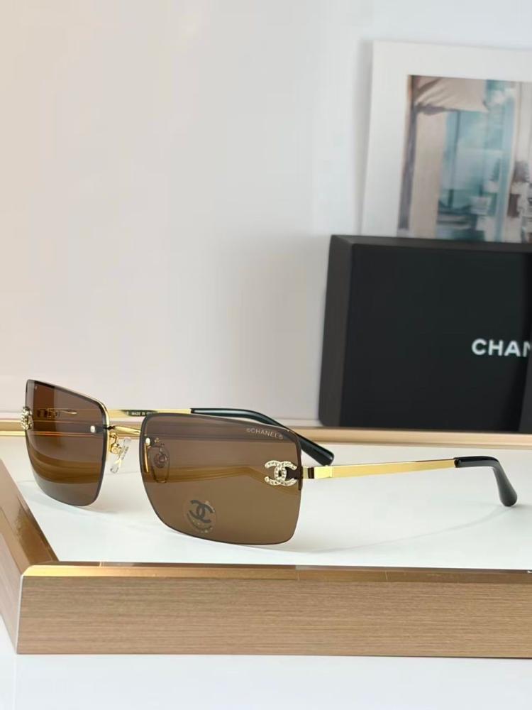 Chanel Vintage CC Rimless Sunglasses