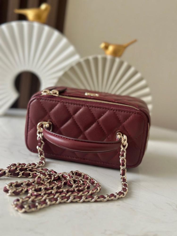 Small Top Handle Vanity Mirror Case