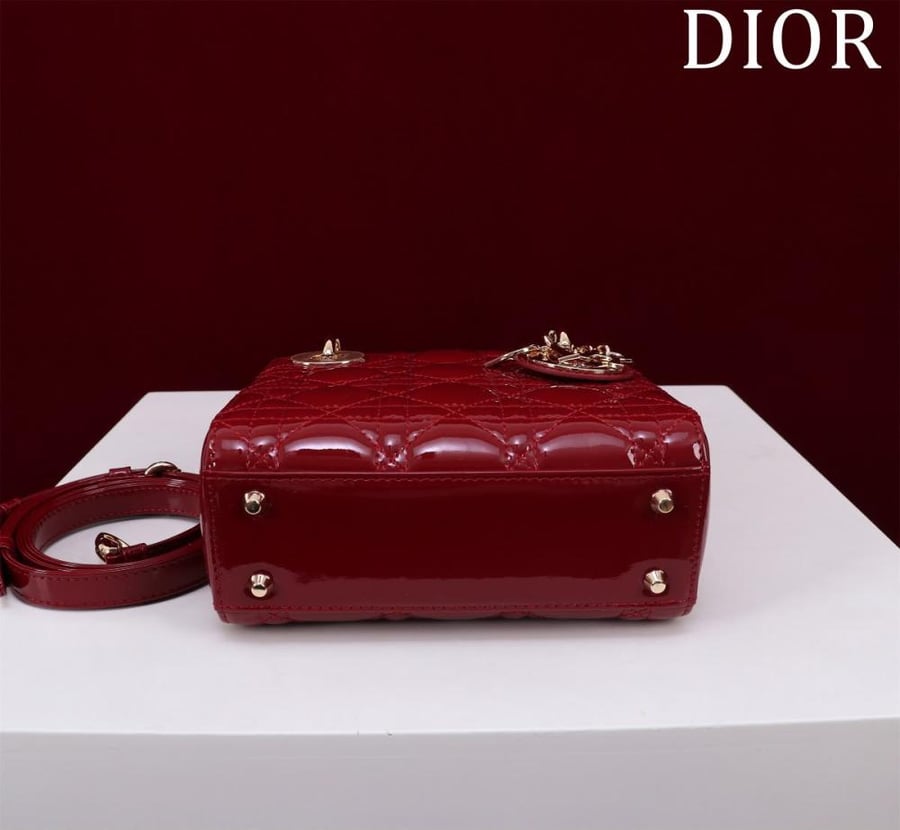 Mini Lady Dior Bag - Red Cherry