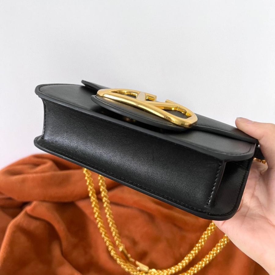 VALENTINO GARAVANI LOCÒ SMALL SHOULDER BAG IN CALFSKIN