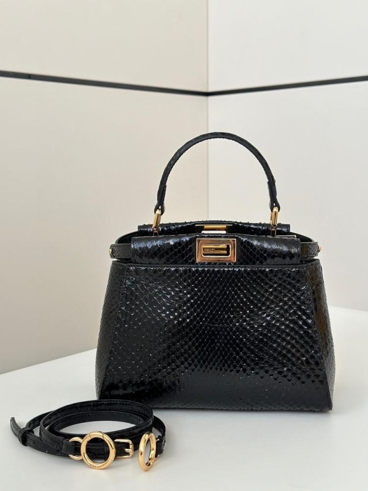 Fendi Peekaboo ISeeU Petite Bag, Python
