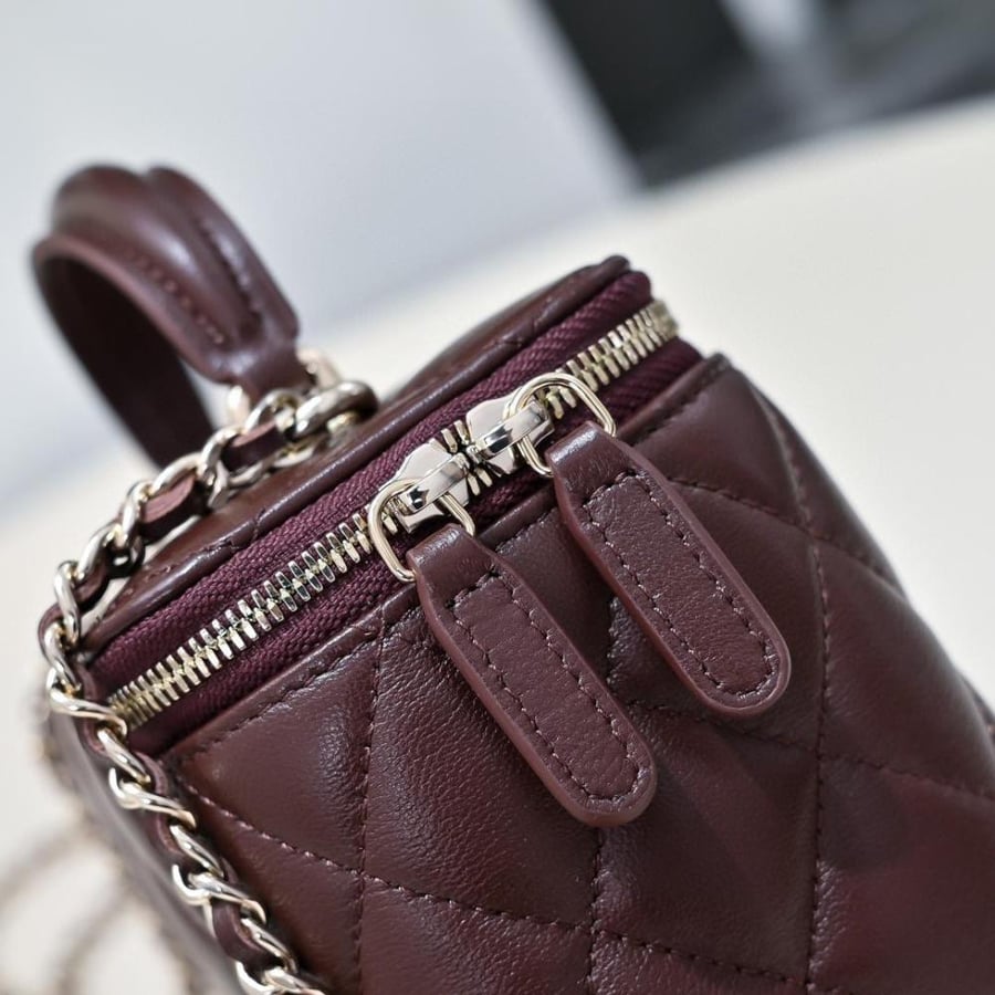 Small Top Handle Vanity Mirror Case