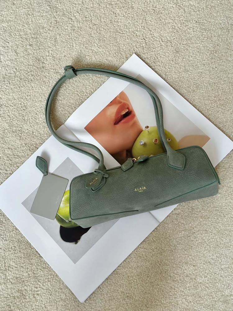 ALAÏA LE TECKEL SMALL BAG IN NUBUCK