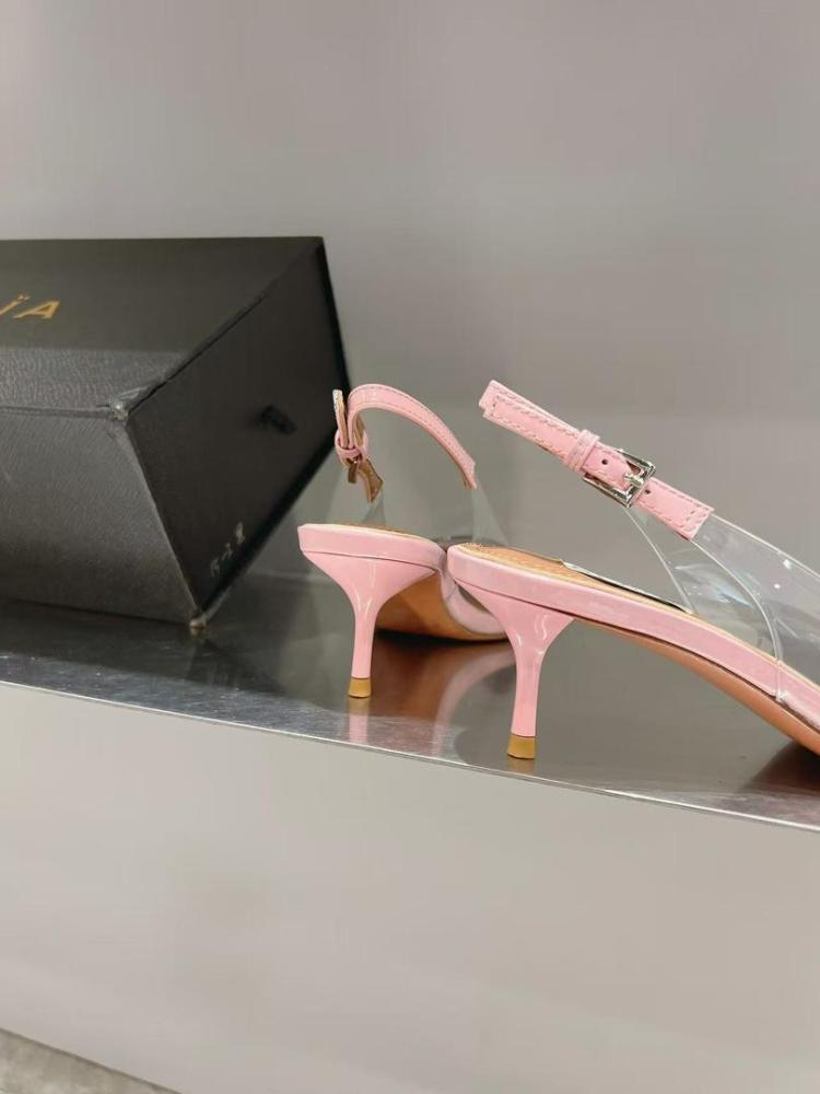 LE CŒUR SLINGBACKS IN PATENT LAMBSKIN, 5.5cm