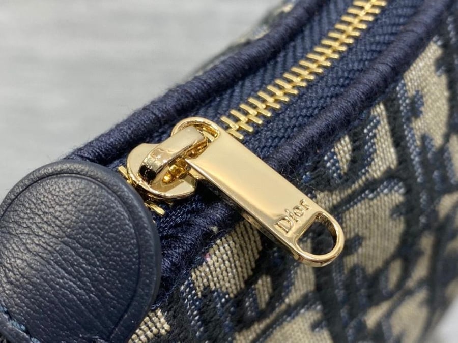 Dior Oblique Bow Pouch with Chain