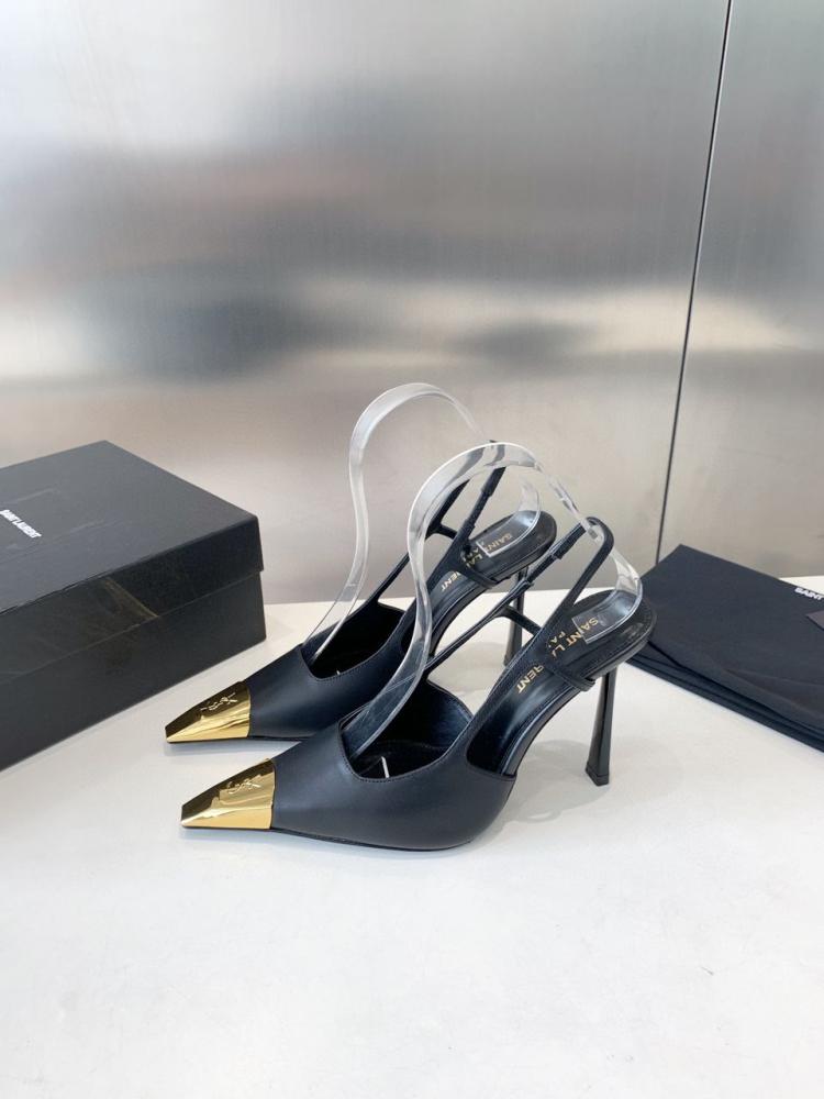JEANNE SLINGBACK PUMPS IN SMOOTH LEATHER