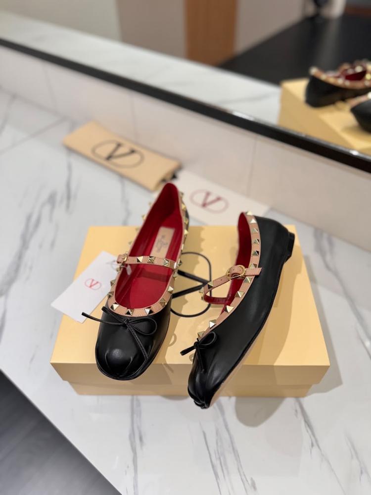 Mary-Jane Rockstud Nappa Ballerina 05 Mm