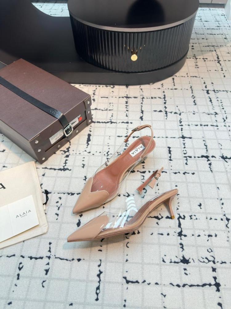 LE CŒUR SLINGBACKS IN PATENT LAMBSKIN, 5.5cm