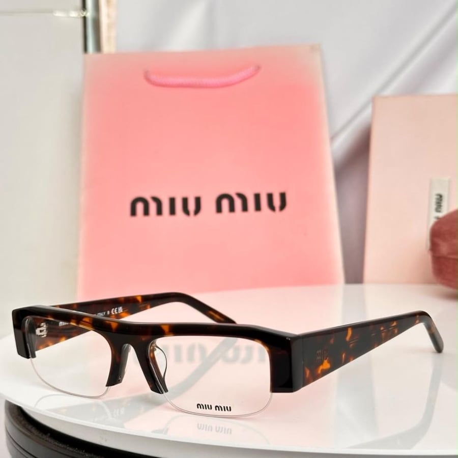 Miu Miu B07S Rectangular Frame Sunglasses