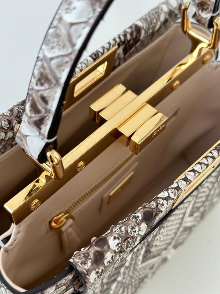 Fendi Peekaboo ISeeU Petite Bag, Python