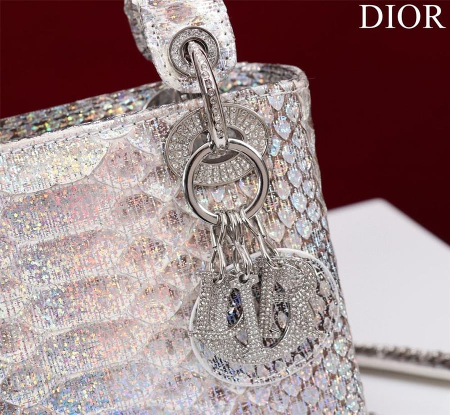 Mini Lady Dior Bag - Python