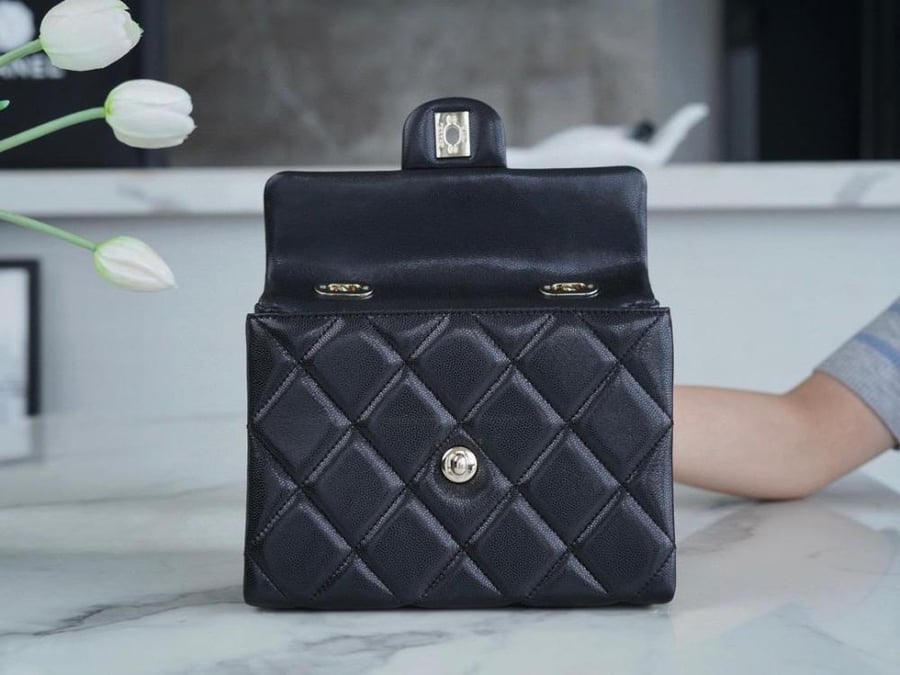Small Flap Bag with Top Handle