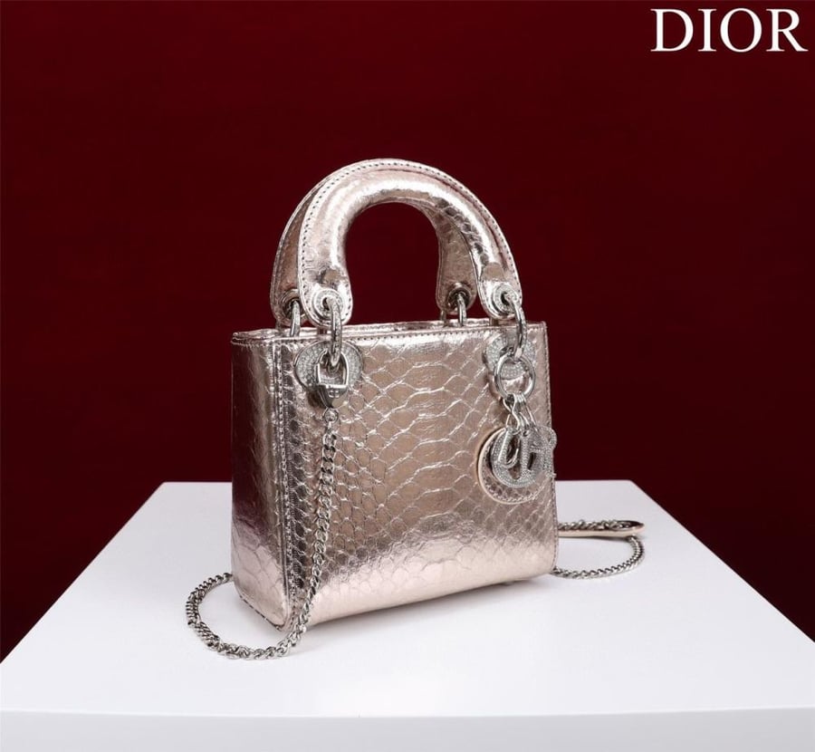 Mini Lady Dior Bag - Python