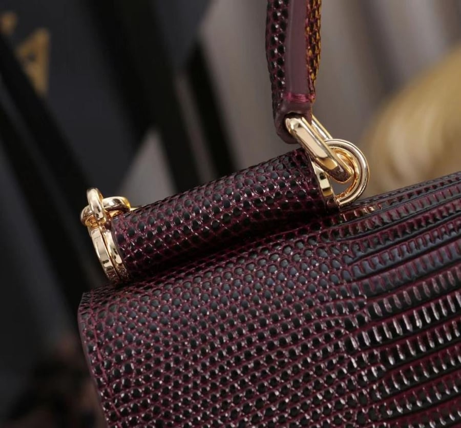 Iguana-print mini bag