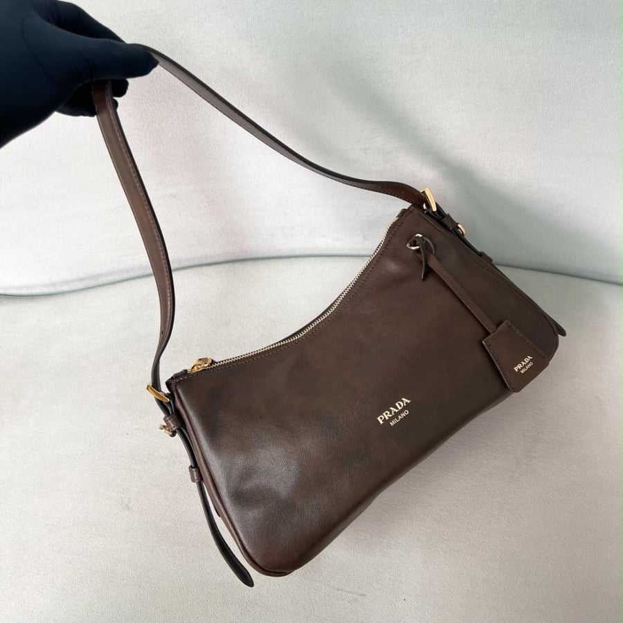 Prada Aimée medium leather shoulder bag