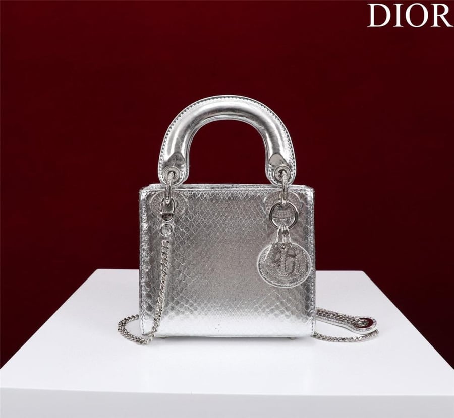 Mini Lady Dior Bag - Python