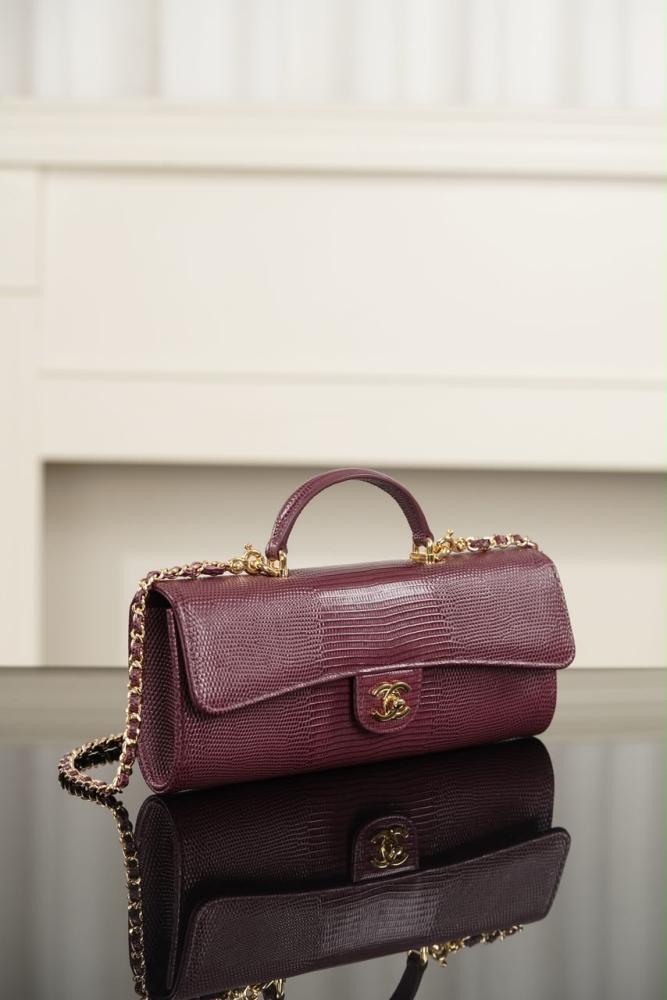 Chanel Long Top Handle Clutch with Chain
