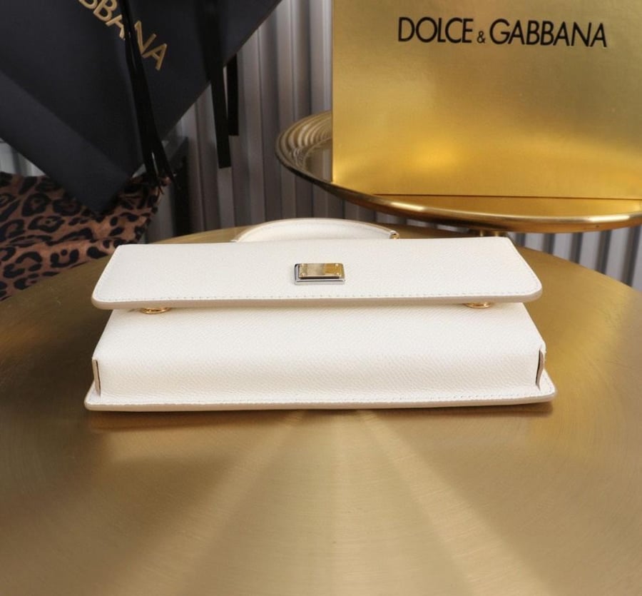 Dauphine-print calfskin mini bag