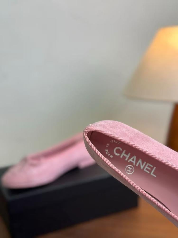 Chanel Suede Ballet Flats