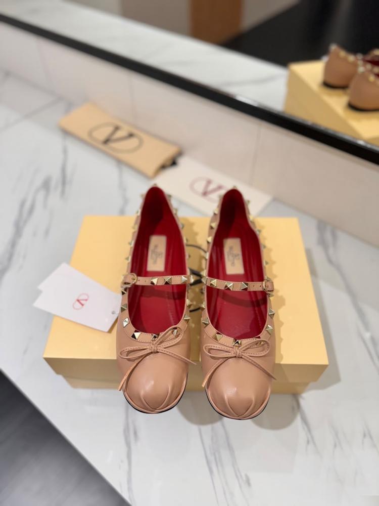 Mary-Jane Rockstud Nappa Ballerina 05 Mm