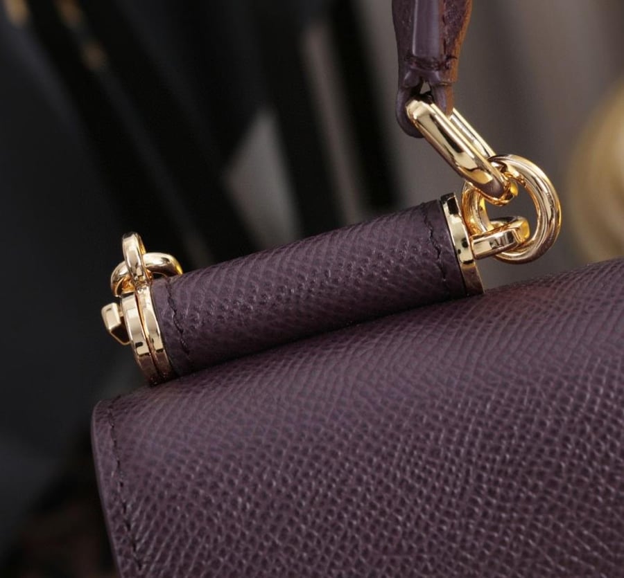 Dauphine-print calfskin mini bag