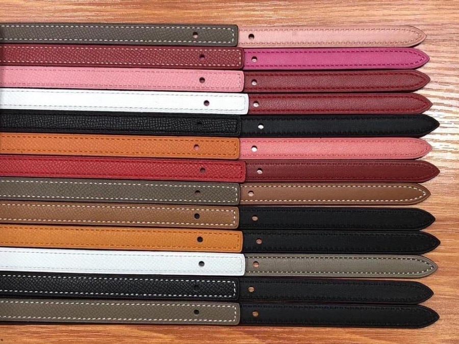 Mini 5382 belt buckle & Reversible leather strap 13 mm