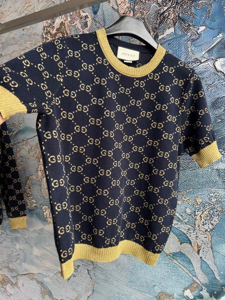 GG Cotton Lamé Top