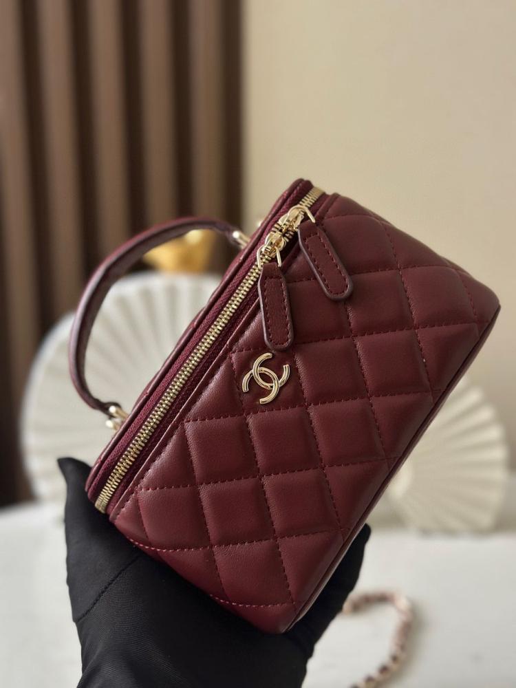 Small Top Handle Vanity Mirror Case