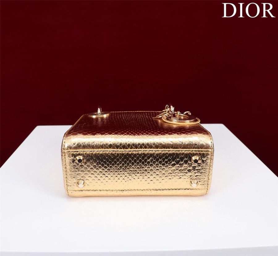 Mini Lady Dior Bag - Python