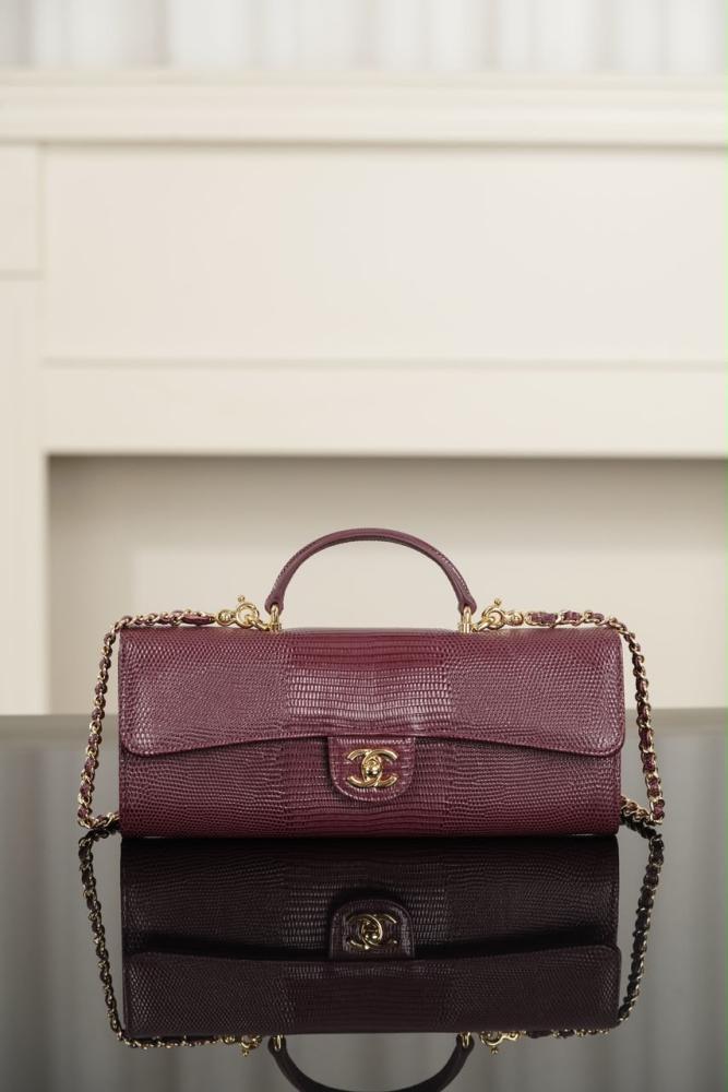 Chanel Long Top Handle Clutch with Chain
