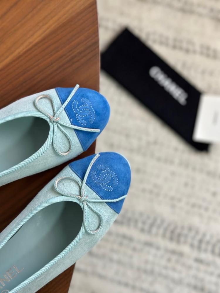 Chanel Suede Ballet Flats