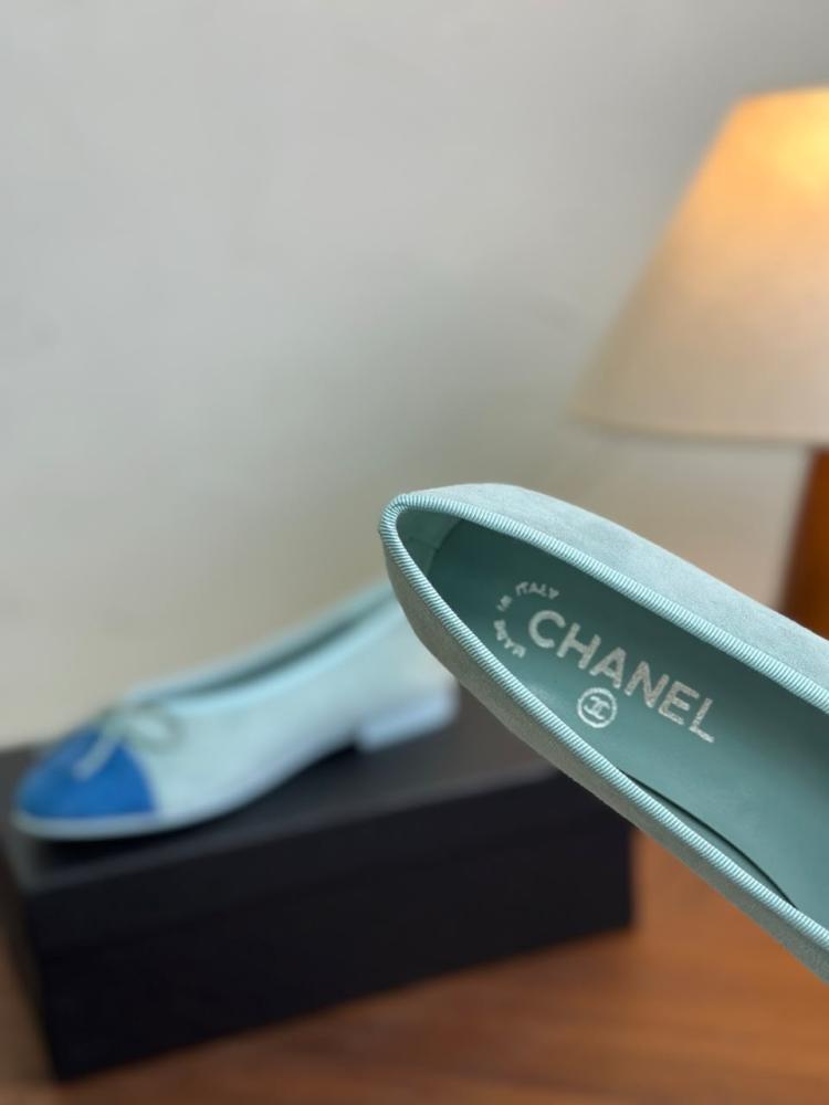 Chanel Suede Ballet Flats