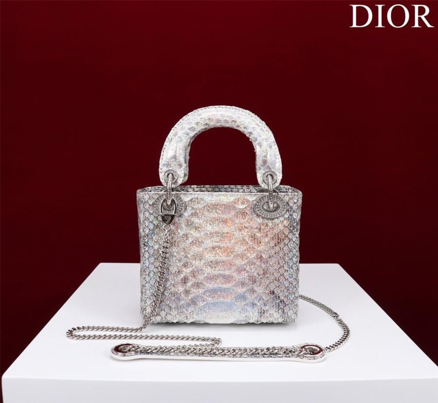 Mini Lady Dior Bag - Python