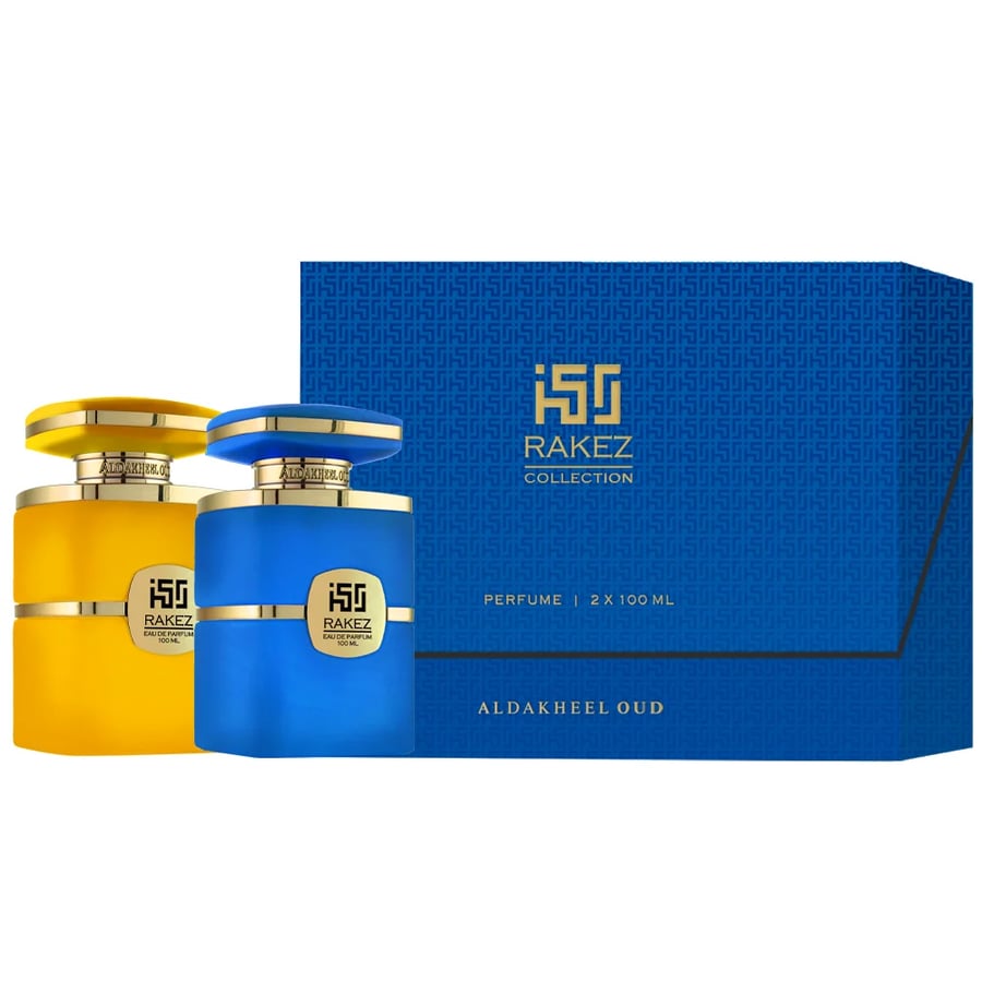 مجموعة راكز أزرق + أصفر عطور بخاخ 2*100مل