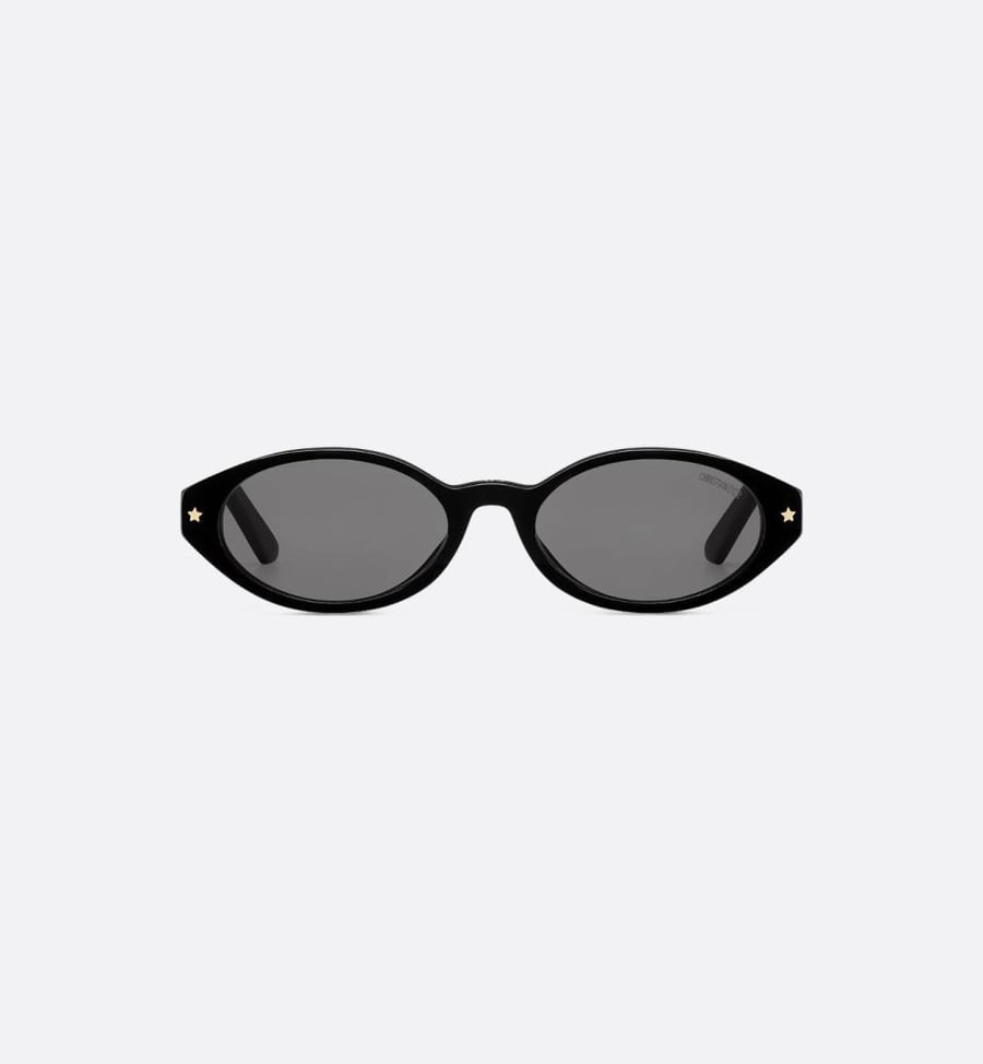 نظارة ديور DiorPacific R1I Black Oval Sunglasses