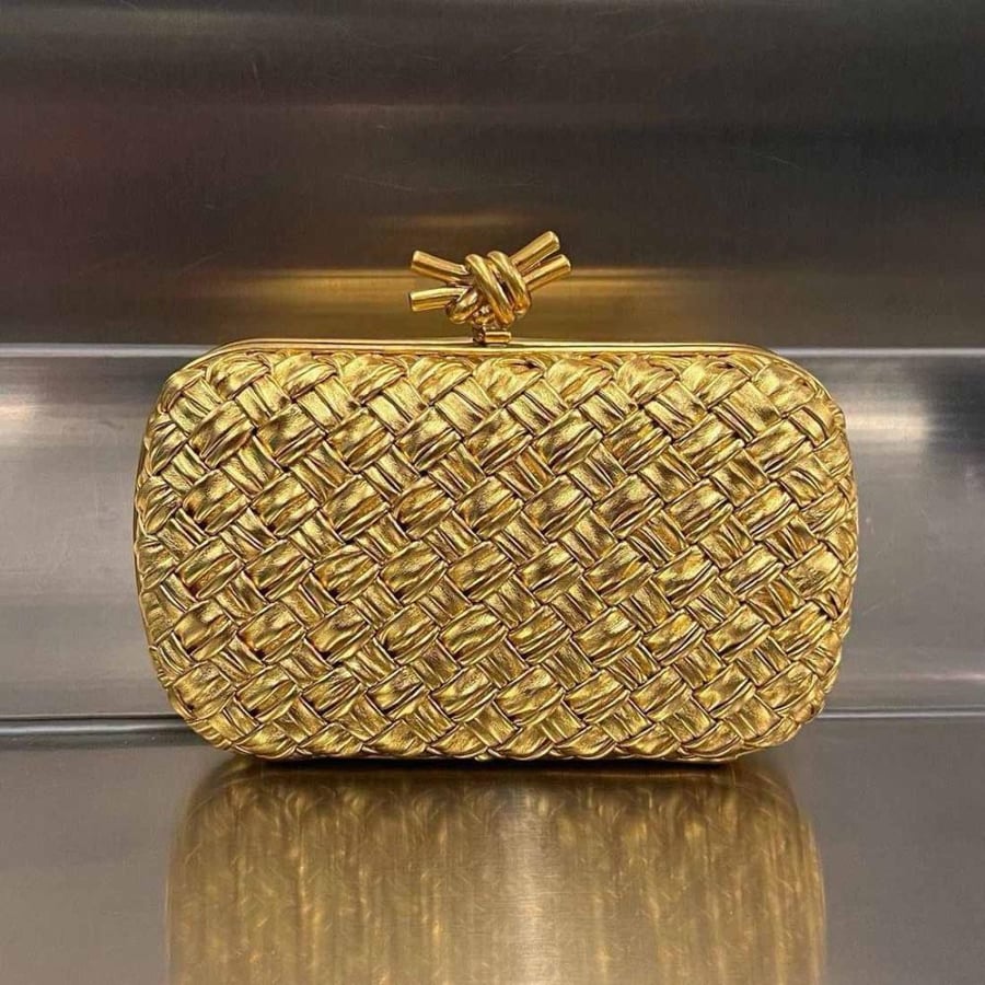 BOTTEGA VENETA Knot Wavy Metallic20 cm
