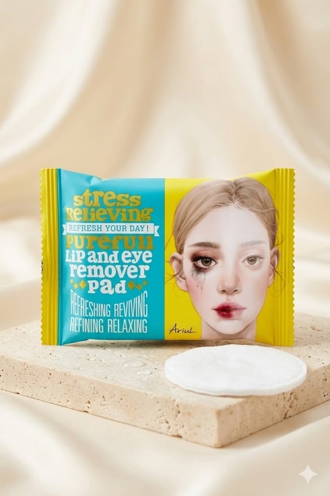 مناديل مزيل مكياج للشفايف والعين - Urea Full Lip and Eye Remover Pad