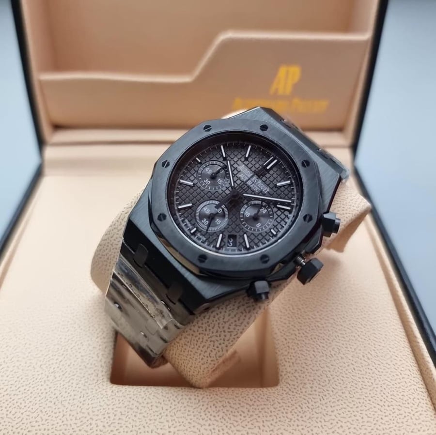 Audemars Piguet Royal Oak Black Dial 41mm - ساعه اوديمار بيغيه رويال اوك مينا سوداء 41 مم