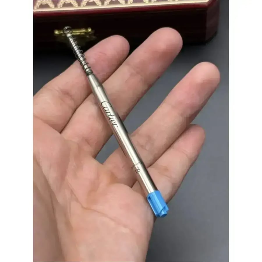 قلم كارتير بانثر عين النمر لون فضي | Cartier Panthère pen