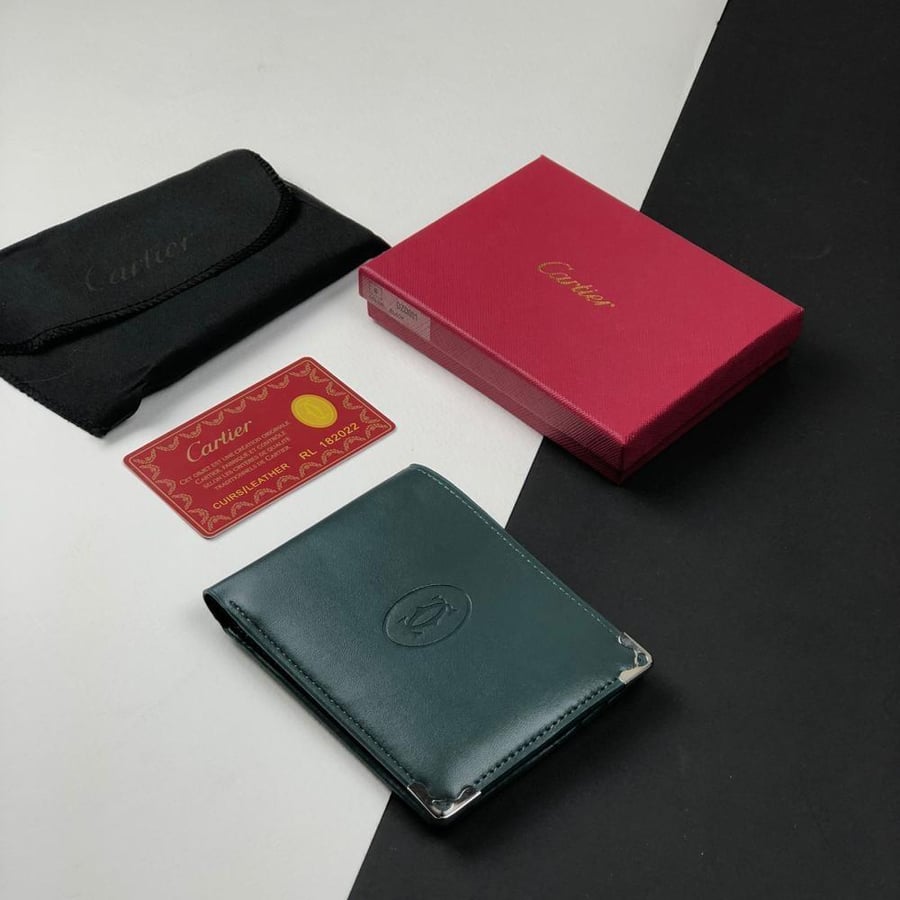 Cartier Leather Wallet - بوك كارتير عريض