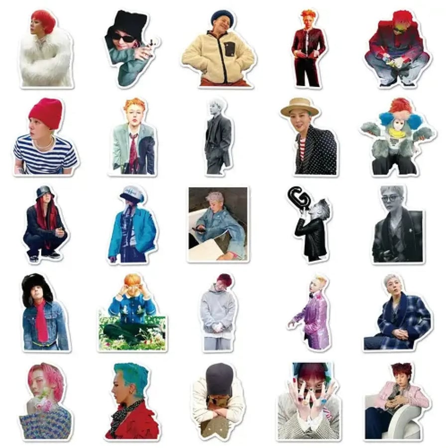 gdragon stickers ستيكرات جي دراغون 55 قطعة