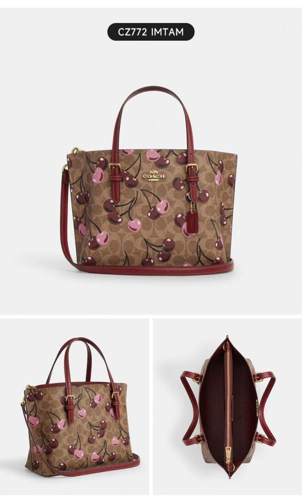 شنطة ماركة COACH كرز