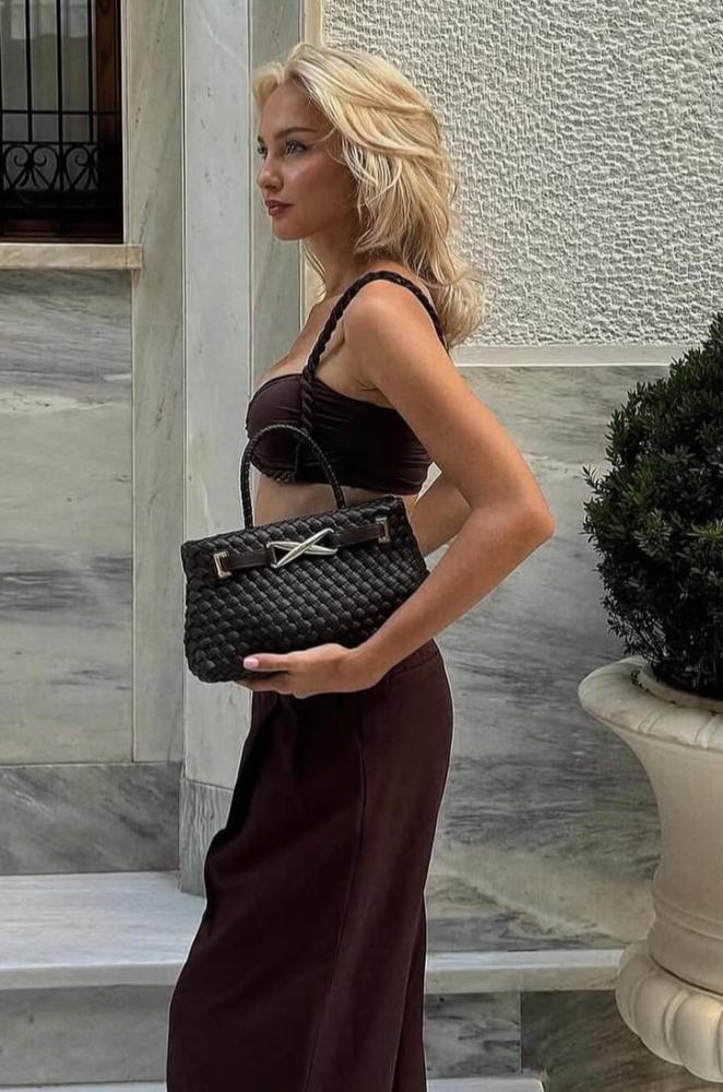 Elora Woven Tote Bag