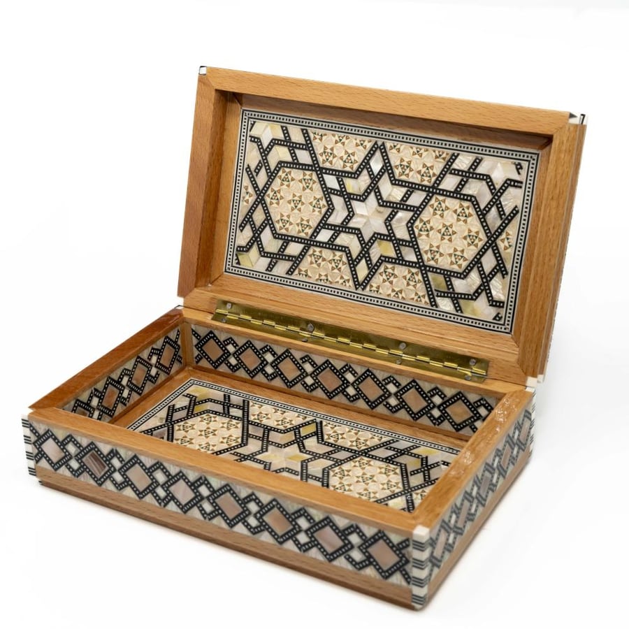 صندوق الصدف الخشبي 1