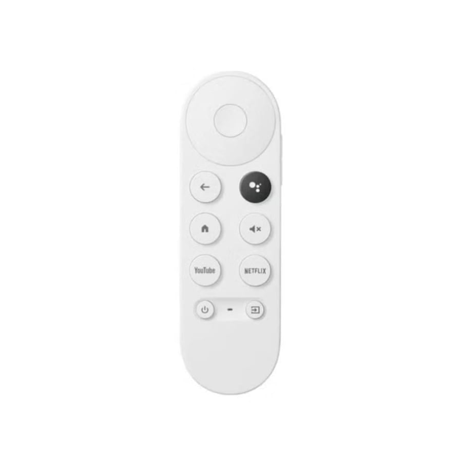 Chromecast مع Google TV - 4K مع جهاز بث عن بعد أبيض