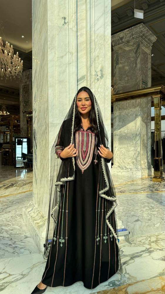 جلابيه كريب مع  شال