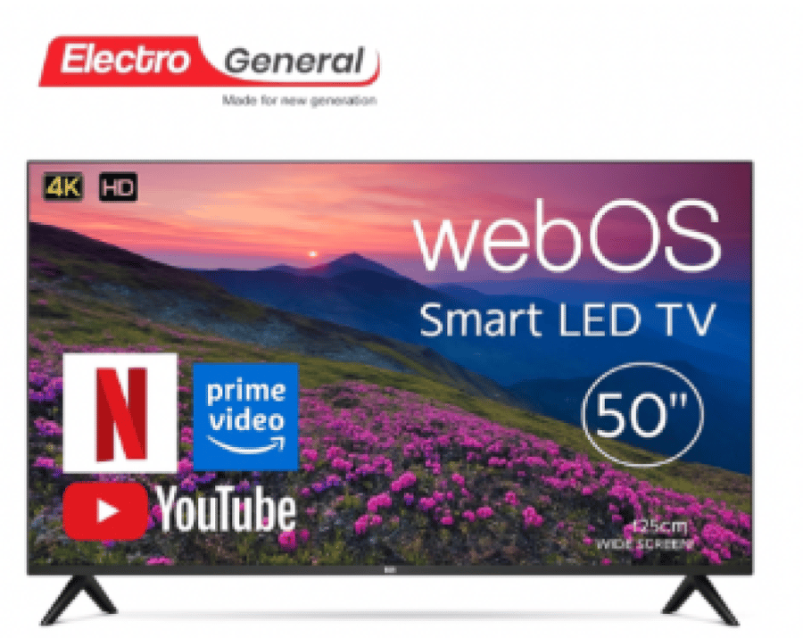 شاشة الكترو جنرال 50 بوصة سمارت  UHD4K نظام ويبوس الأصلي موديل TH-50WBS20